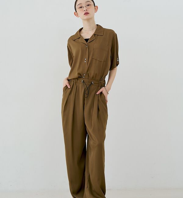 NOMINE「【セットアップ対応】ヴィンテージサテン ドロストコード パンツ」|その他|