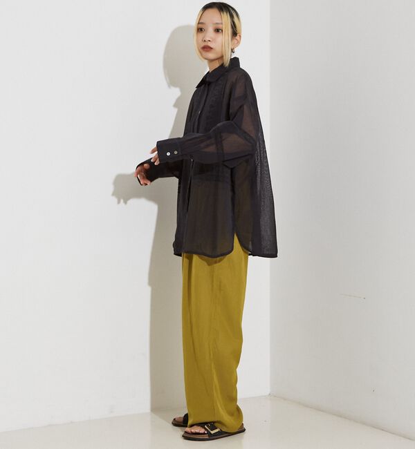 NOMINE「【セットアップ対応】ヴィンテージサテン ドロストコード パンツ」|その他|