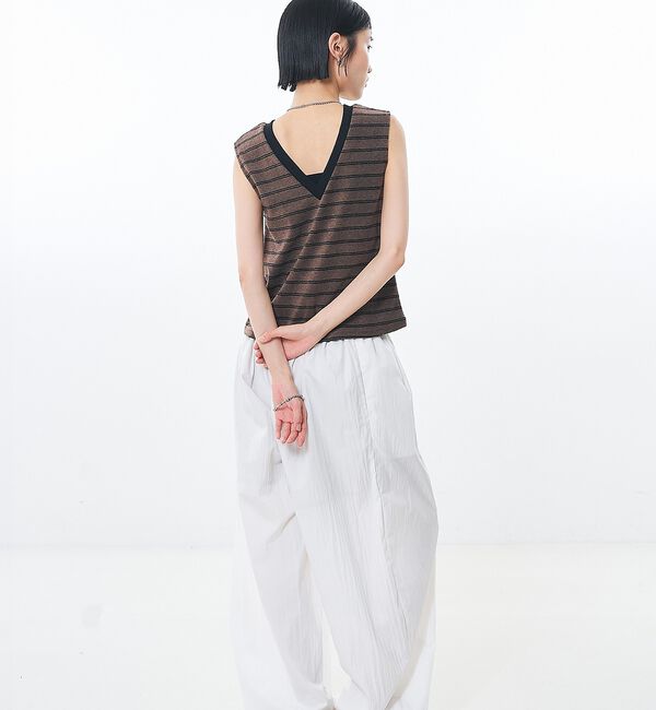 NOMINE「前後2WAY パイル タンク【予約】」|キャミソール|