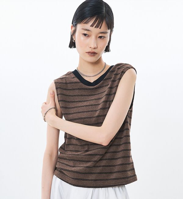 NOMINE「前後2WAY パイル タンク【予約】」|キャミソール|