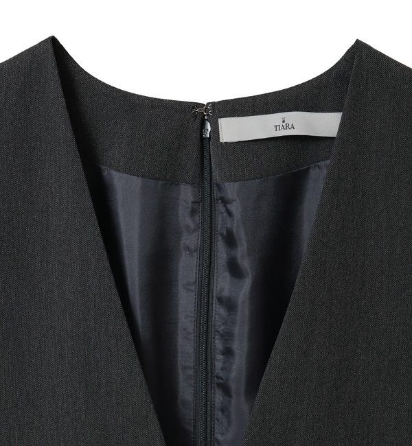 TIARA「ペプラムジャンパースカート」|ジャンパースカート|