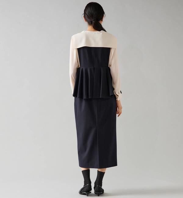 TIARA「ペプラムジャンパースカート」|ジャンパースカート|