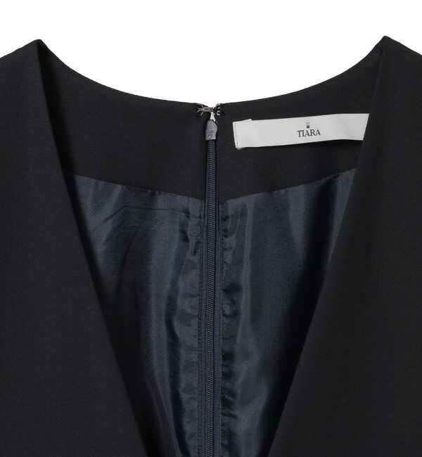 TIARA「ペプラムジャンパースカート」|ジャンパースカート|