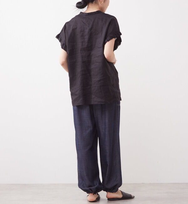 Liesse「リネンフリルスリーブブラウス」|シャツ・ブラウス|