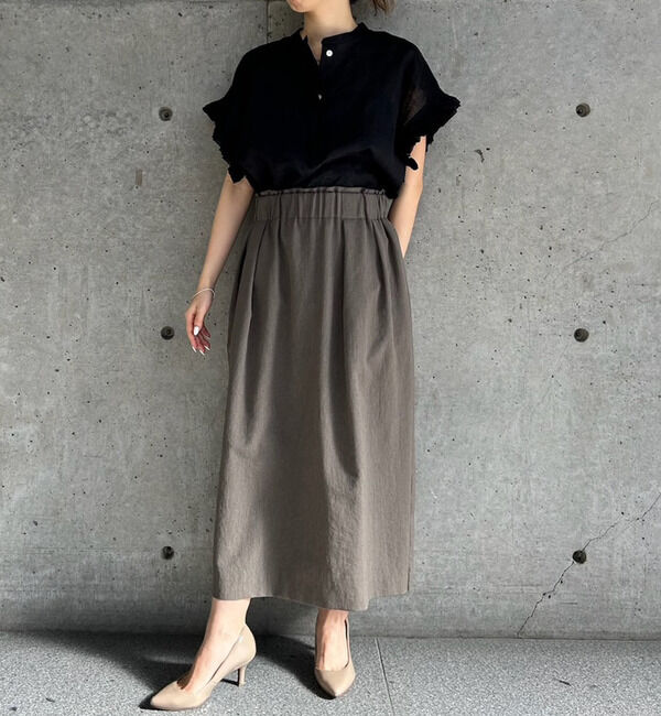 Liesse「リネンフリルスリーブブラウス」|シャツ・ブラウス|