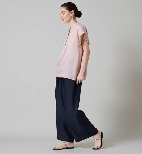 Liesse「リネンフリルスリーブブラウス」|シャツ・ブラウス|