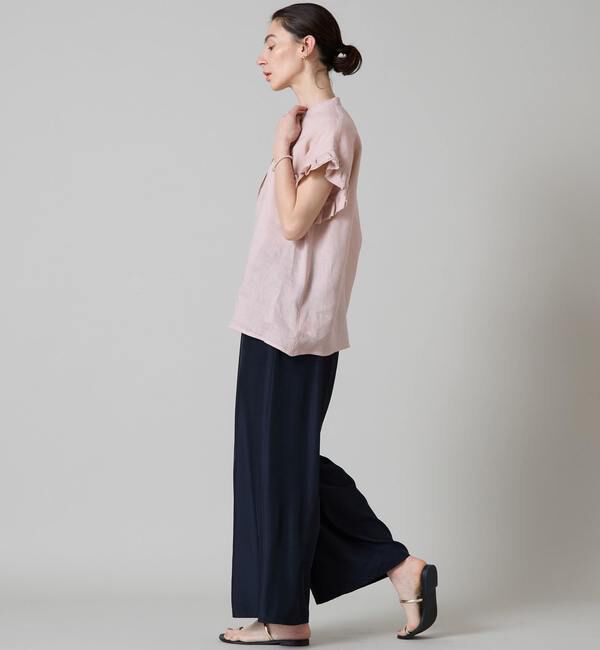 Liesse「リネンフリルスリーブブラウス」|シャツ・ブラウス|