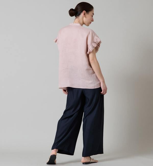 Liesse「リネンフリルスリーブブラウス」|シャツ・ブラウス|