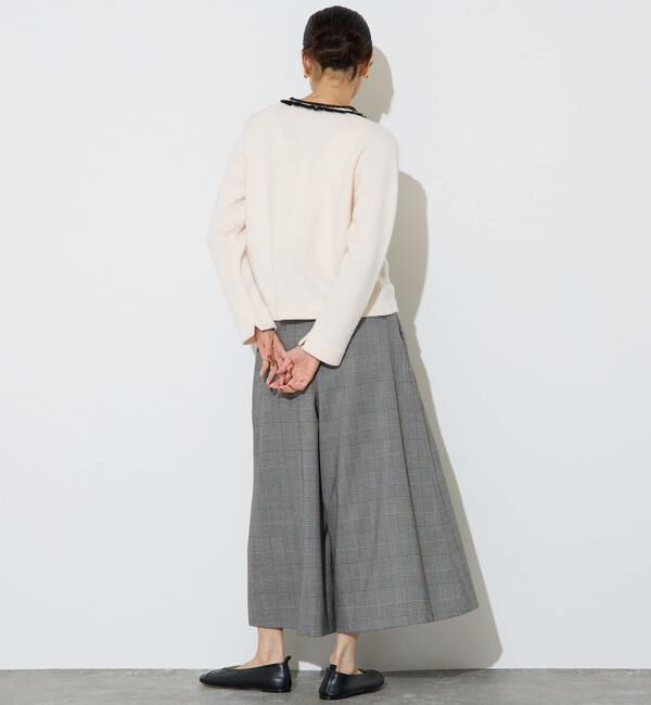 Liesse「ツイーディーニットジャケット」|カーディガン|