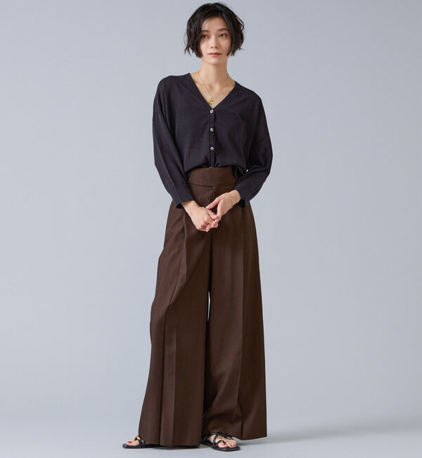 Liesse「V開きカーディガン」|カーディガン|