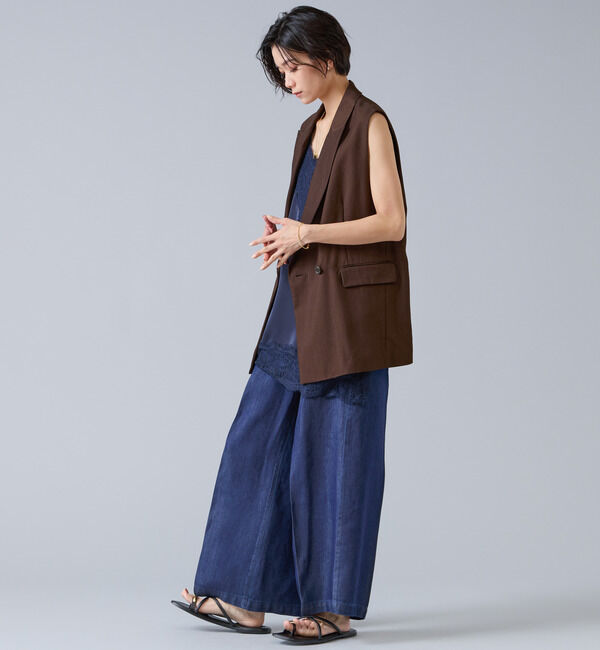 Liesse「テンセルナイロンテーラードジレ」|ベスト・ジレ|