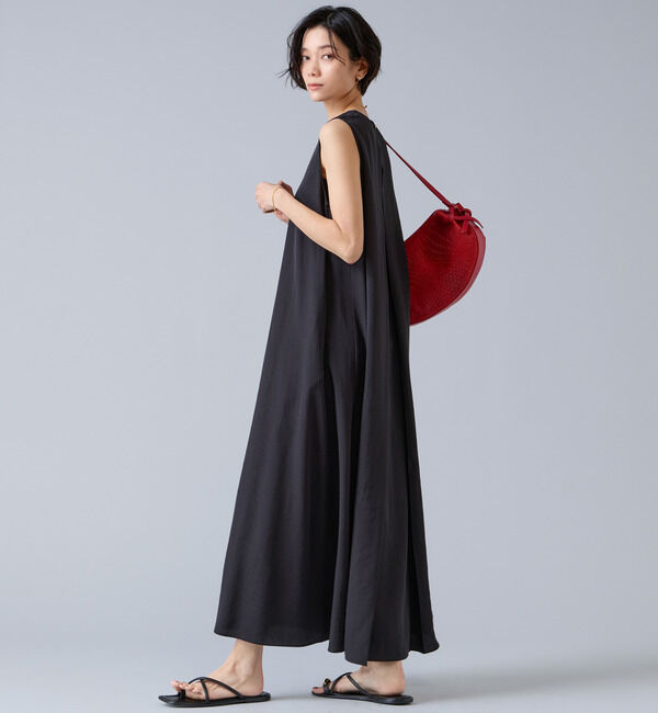 Liesse「後ろあきノースリーブマキシワンピース」|ワンピース|