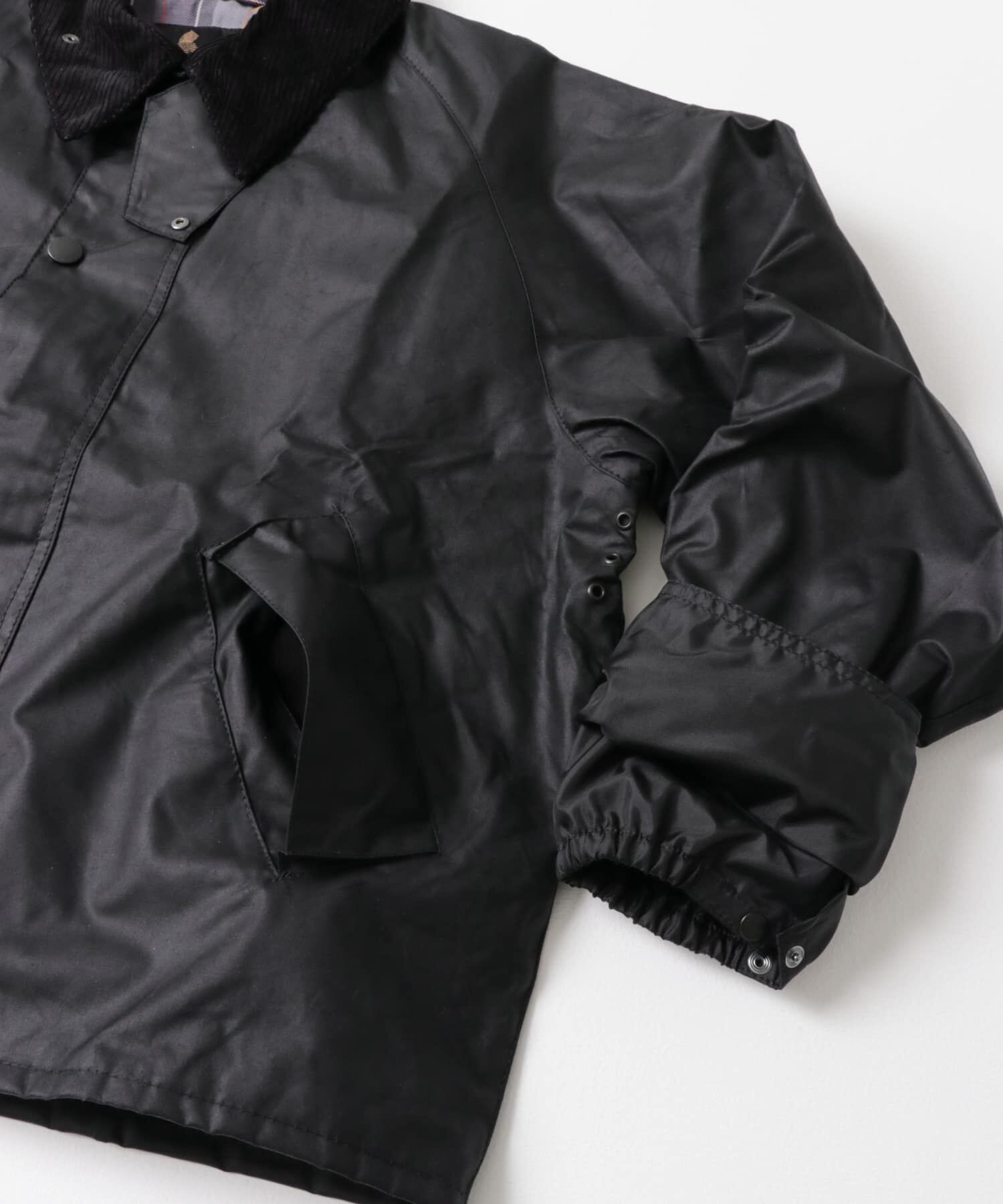 URBAN RESEARCH DOORS「OS TRANSPORT WAX JACKET」|ノーカラーコート|