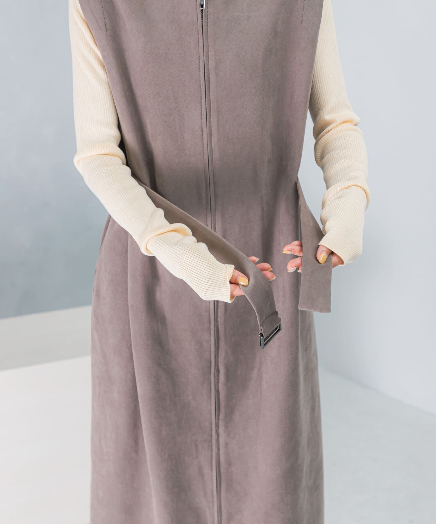 URBAN RESEARCH ROSSO「フロントファスナーレイヤードワンピース」|ワンピース|