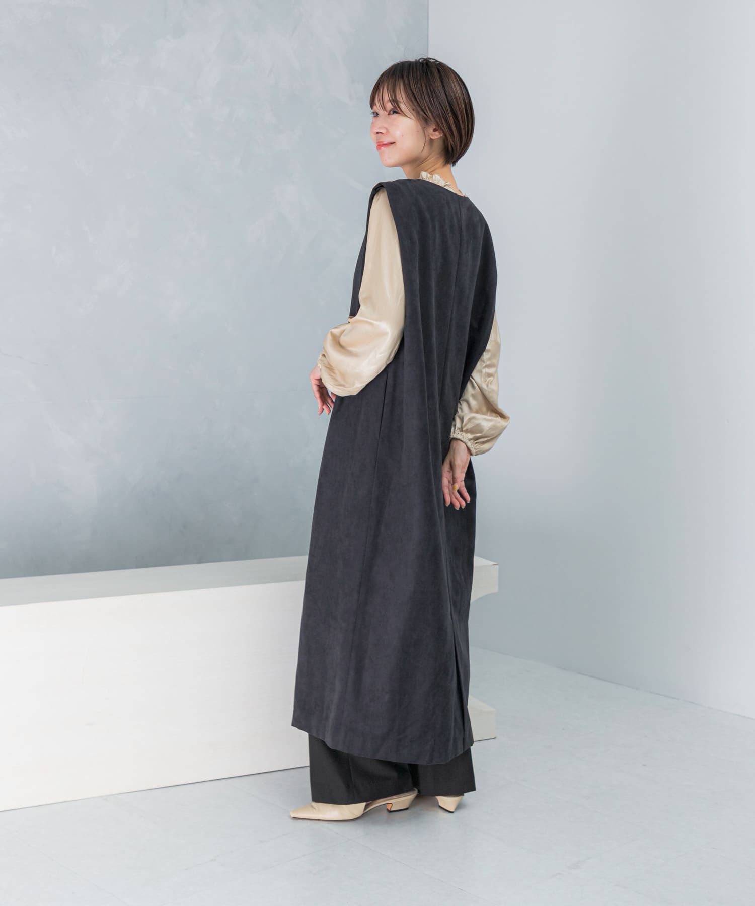 URBAN RESEARCH ROSSO「フロントファスナーレイヤードワンピース」|ワンピース|