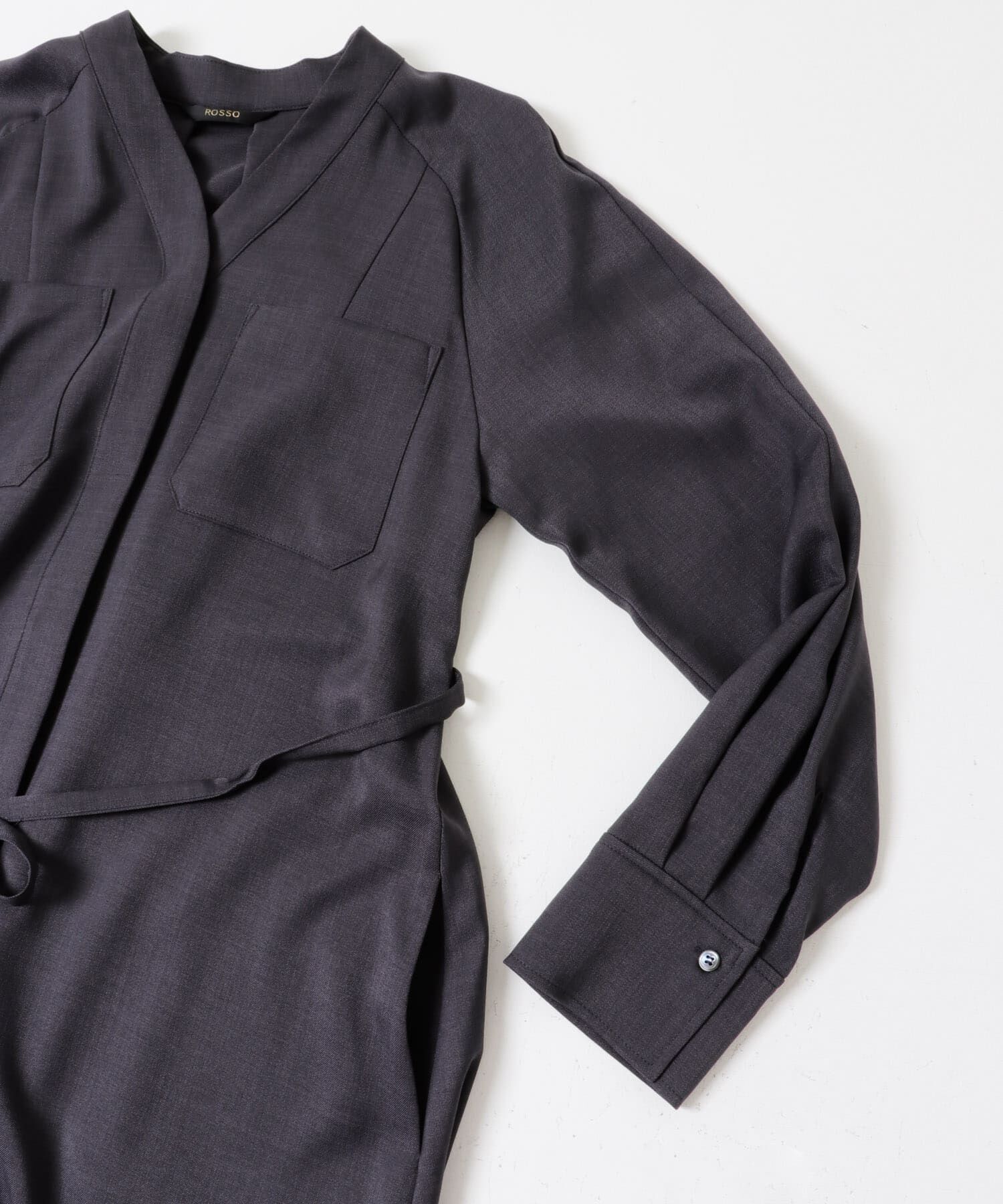 URBAN RESEARCH ROSSO「ポケットデザインVネックワンピース」|ワンピース|