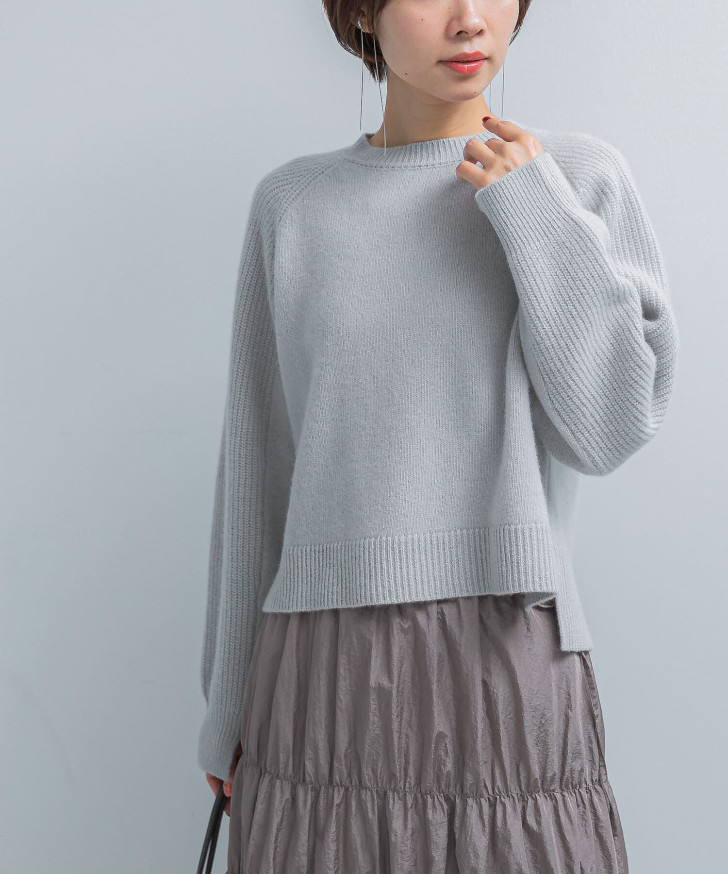 URBAN RESEARCH ROSSO「スーパーファインラムズウールショートニット」|ニット・セーター|