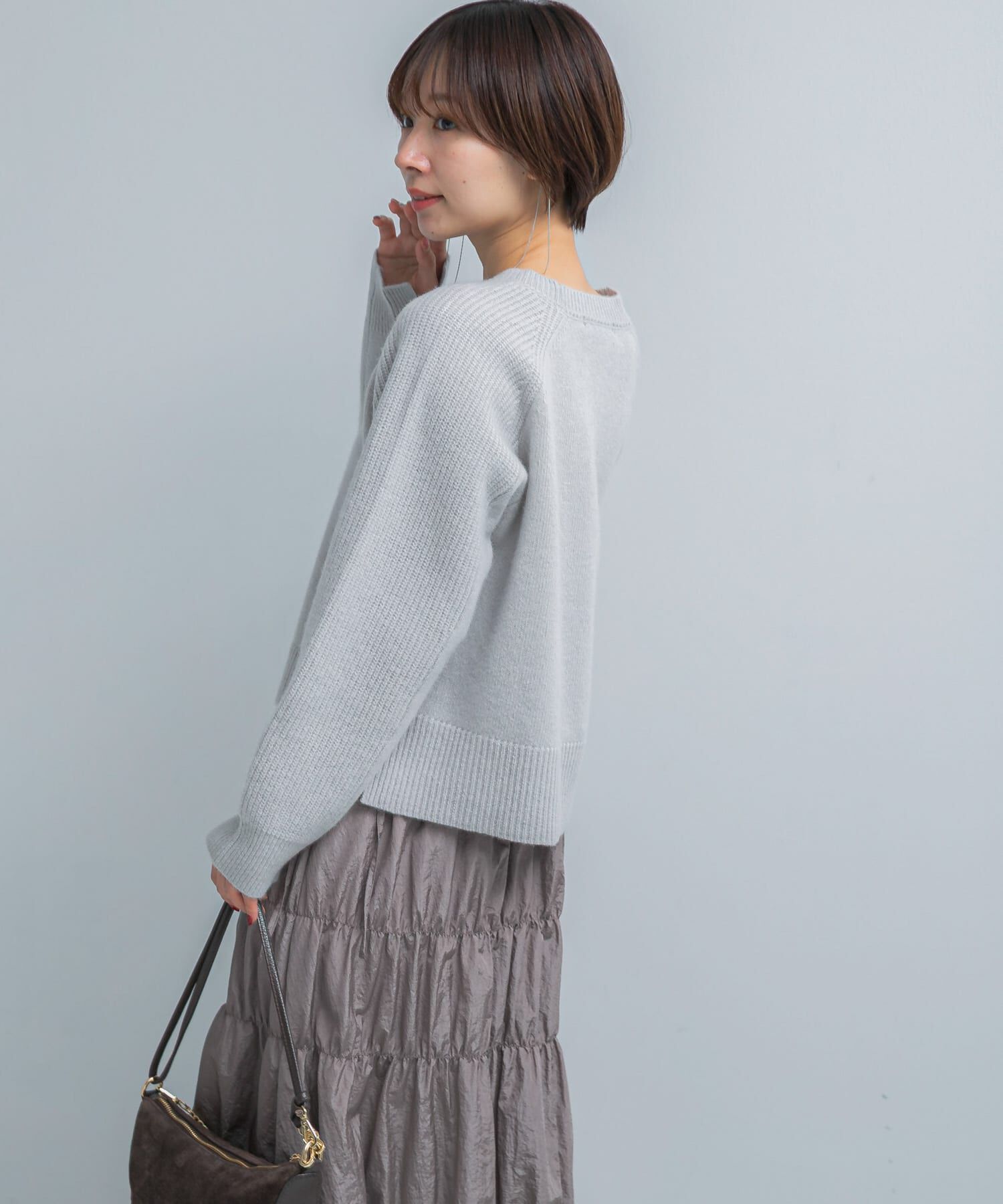 URBAN RESEARCH ROSSO「スーパーファインラムズウールショートニット」|ニット・セーター|