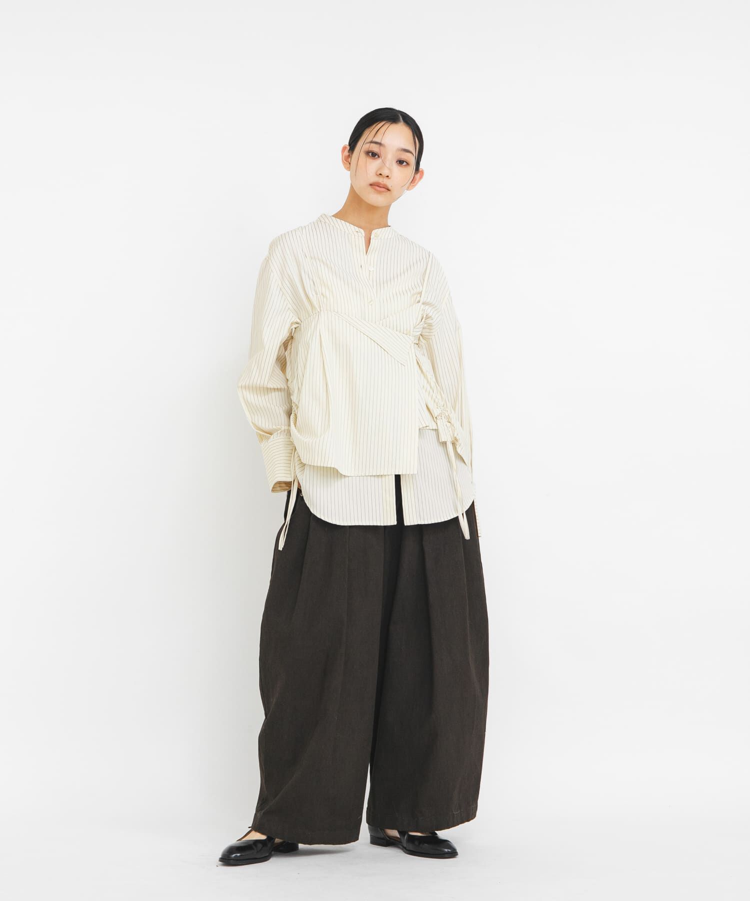  「スカートビスチェSETシャツ」|シャツ・ブラウス|ホワイト系その他