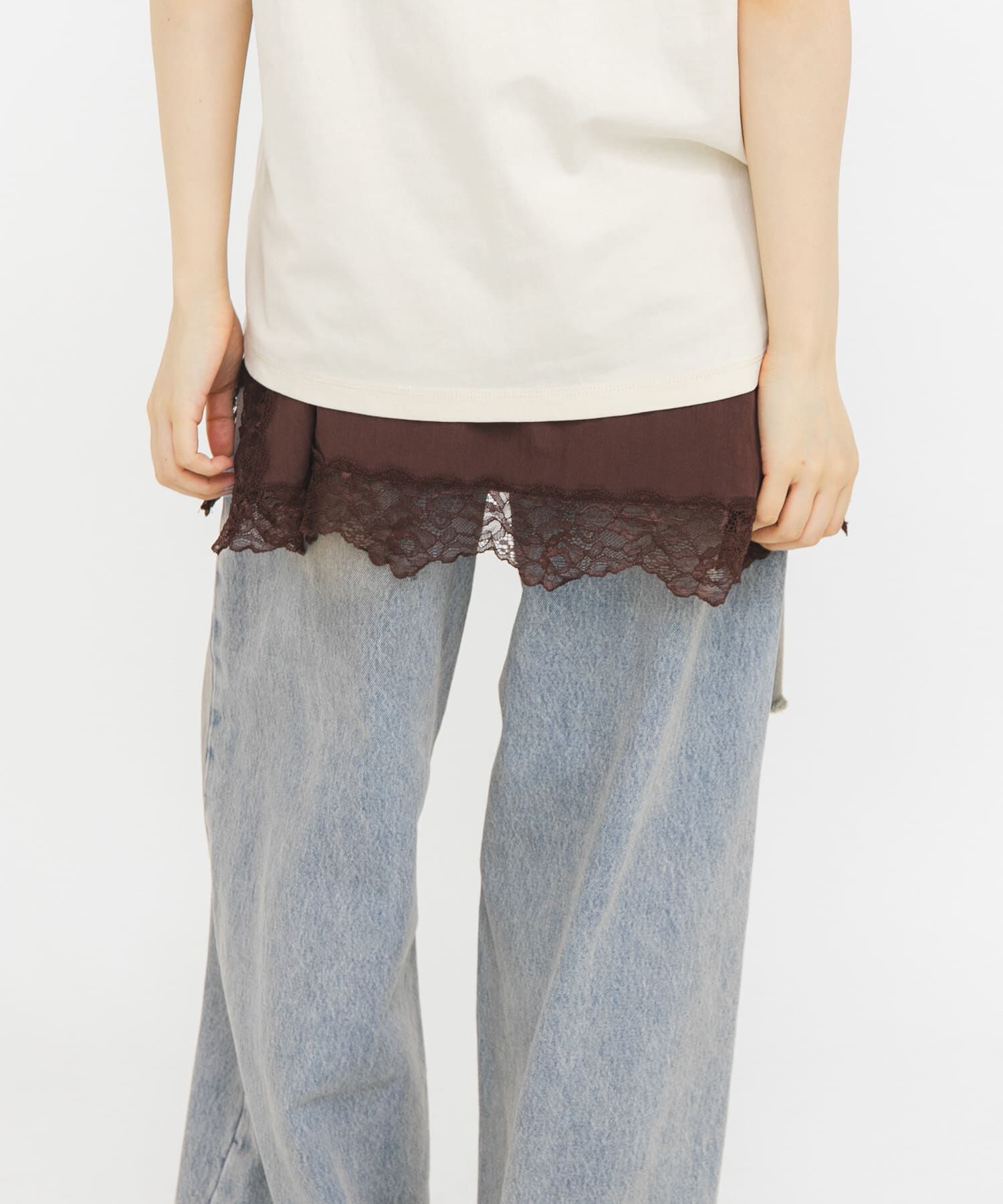  「『一部WEB限定カラー』ヴィンテージライクレースキャミソール」|キャミソール|