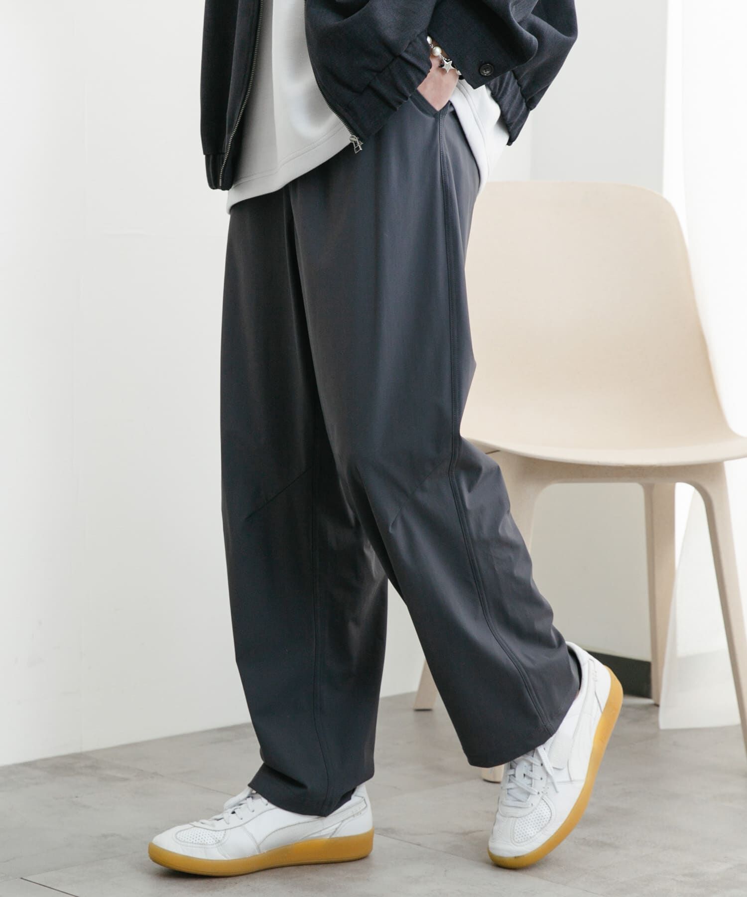 SENSE OF PLACE by URBAN RESEARCH「4WAYストレッチウェビングベルトパンツ」|その他|チャコールグレー