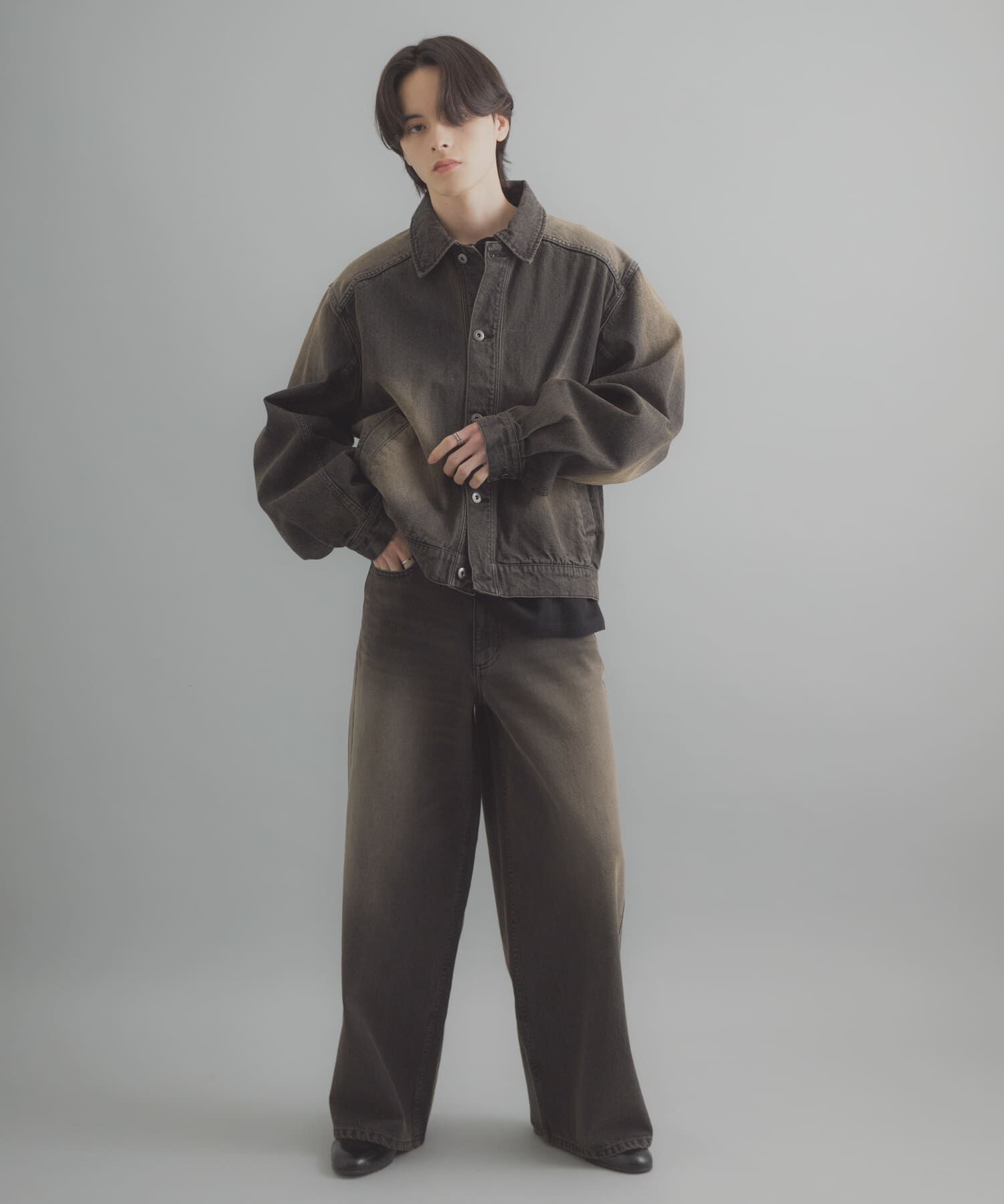 SENSE OF PLACE by URBAN RESEARCH「ヴィンテージライクデニムブルゾン」|デニムジャケット|