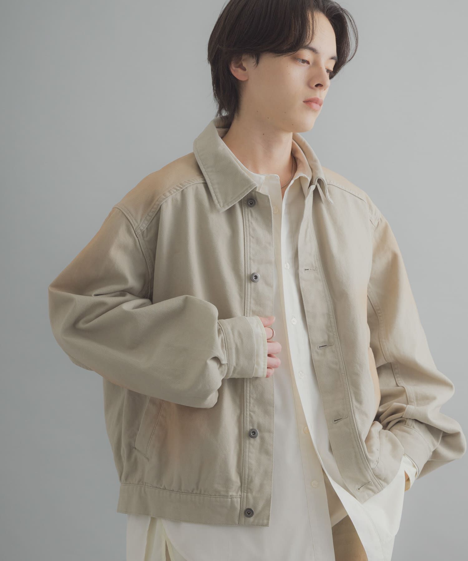 SENSE OF PLACE by URBAN RESEARCH「ヴィンテージライクデニムブルゾン」|デニムジャケット|