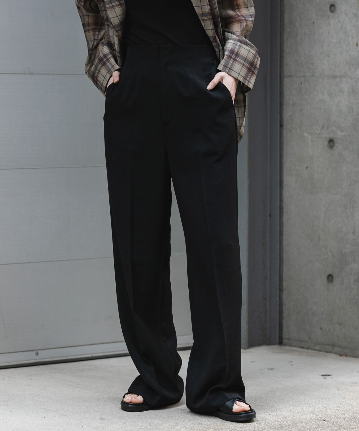 SENSE OF PLACE by URBAN RESEARCH「『一部WEB限定』『UR TECH DRYLUXE』リネンライクワイドパンツ」|その他|