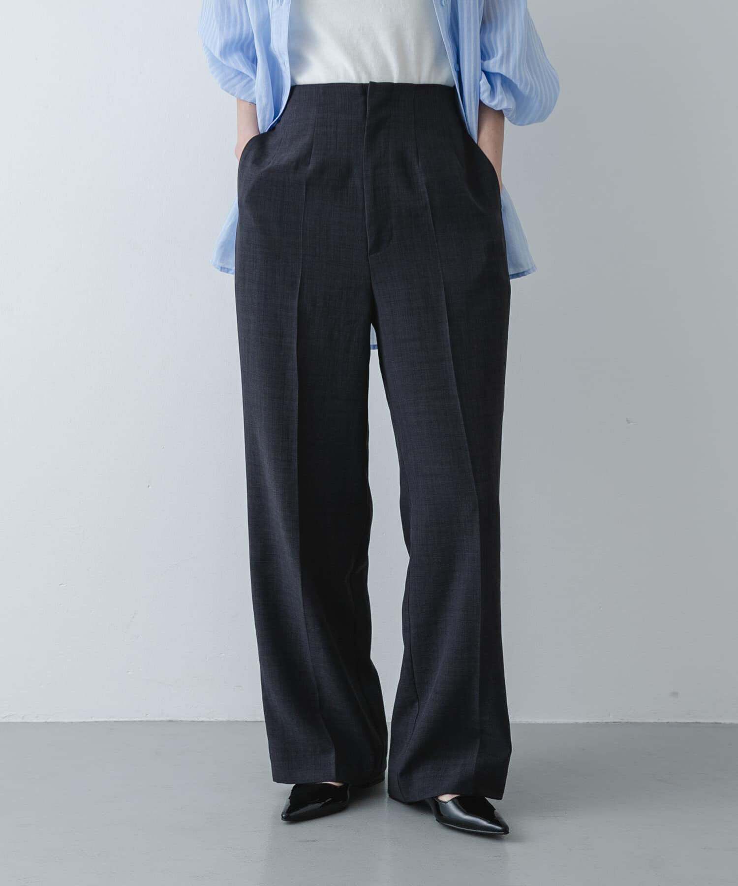 SENSE OF PLACE by URBAN RESEARCH「『一部WEB限定』『UR TECH DRYLUXE』リネンライクワイドパンツ」|その他|