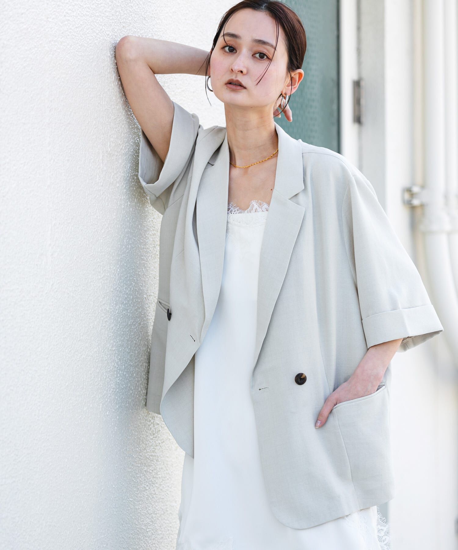 SENSE OF PLACE by URBAN RESEARCH「『UR TECH DRYLUXE』リネンライクジャケット」|その他|