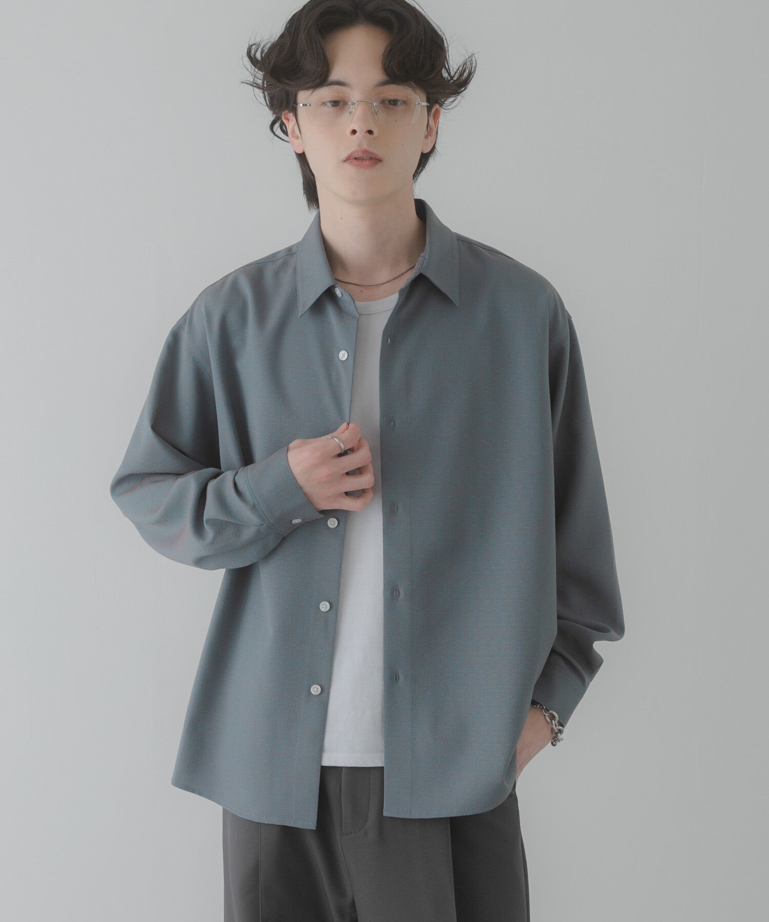 SENSE OF PLACE by URBAN RESEARCH「カラースラブレギュラーカラーシャツ」|シャツ・ブラウス|