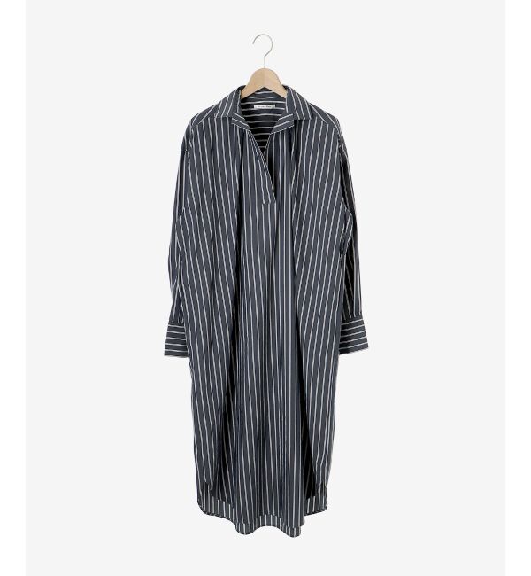 le.coeur blanc「《WEB限定アイテム》ストライプスキッパーシャツワンピース」|ワンピース|