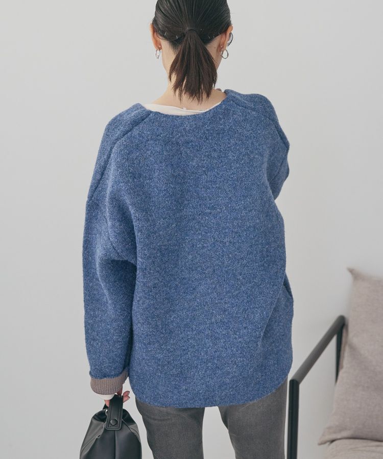 AMERICAN HOLIC「VネックWフェイスニットカーディガン【WEB限定カラー有り】」|カーディガン|