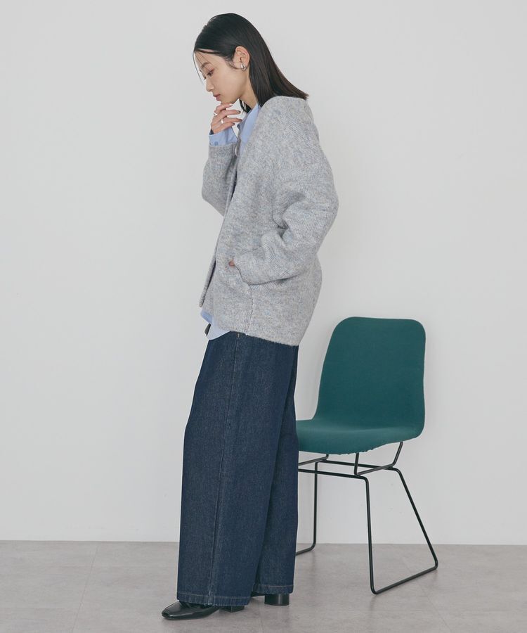 AMERICAN HOLIC「VネックWフェイスニットカーディガン【WEB限定カラー有り】」|カーディガン|