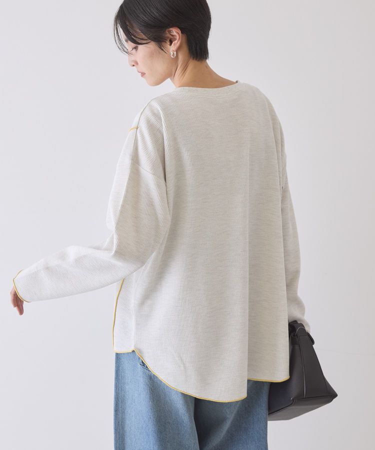 AMERICAN HOLIC「【WEB限定】ワッフル配色メロープルオーバー」|Tシャツ・カットソー|