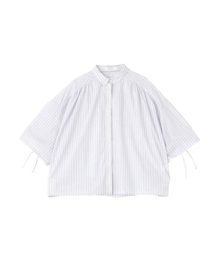 AMERICAN HOLIC「【WEB限定】【接触冷感・UVカット】ギャザーリボンスリーブ半袖シャツ」|シャツ・ブラウス|