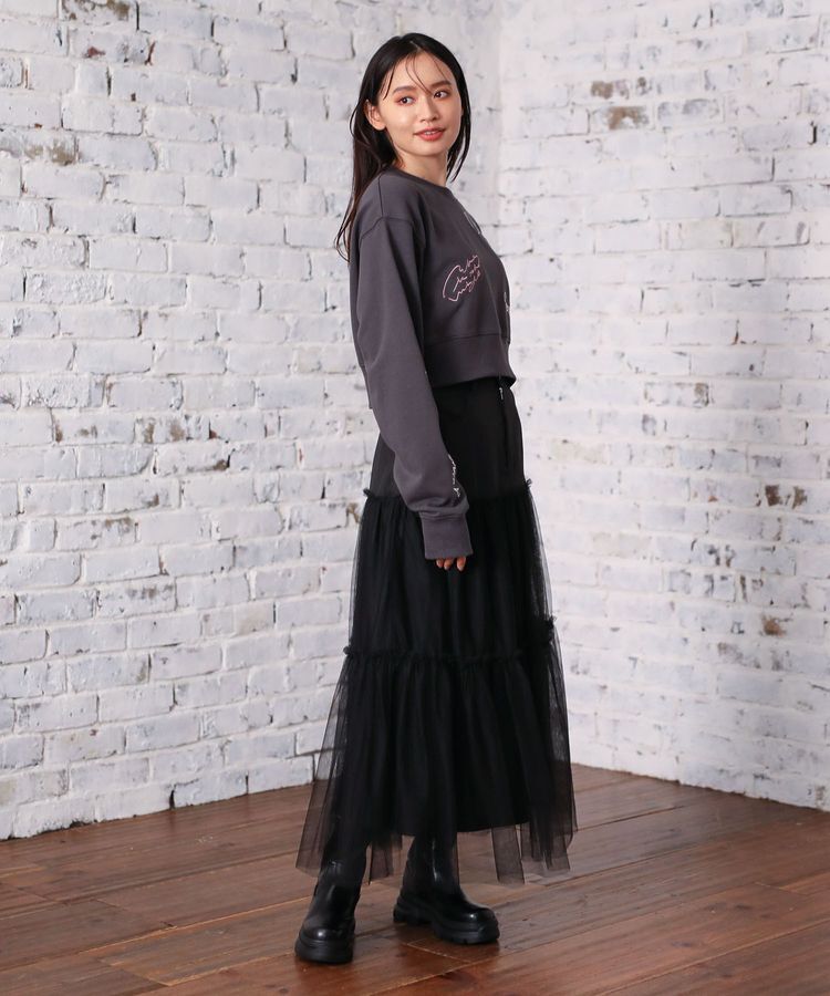 Green Parks「・ELENCARE DUE ハイブリットティアードスカート」|フレア|
