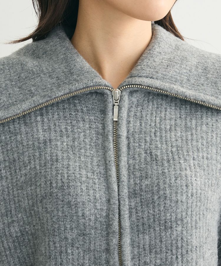 Green Parks「Zip付きコンパクトニットカーディガン」|カーディガン|