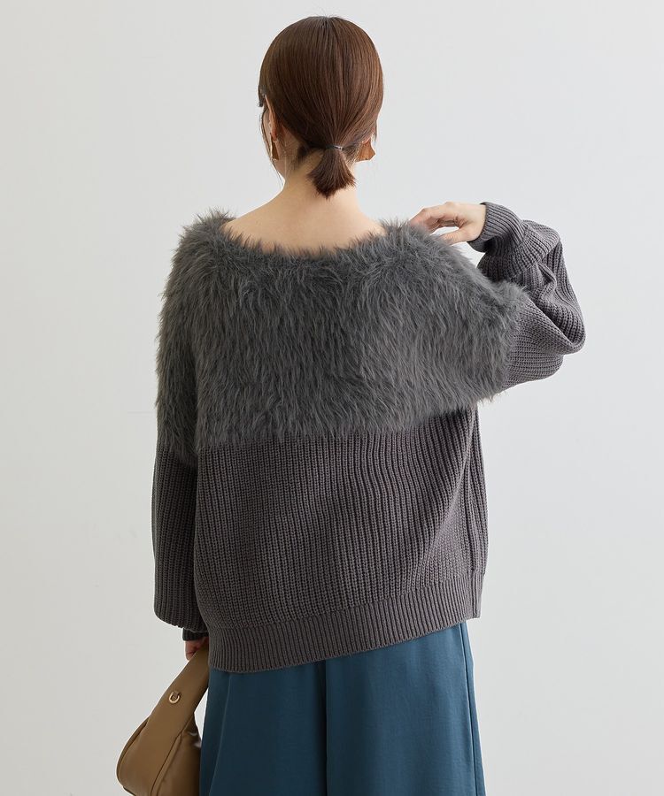 Green Parks「・Petit Fleur シャギーキリカエニット」|ニット・セーター|