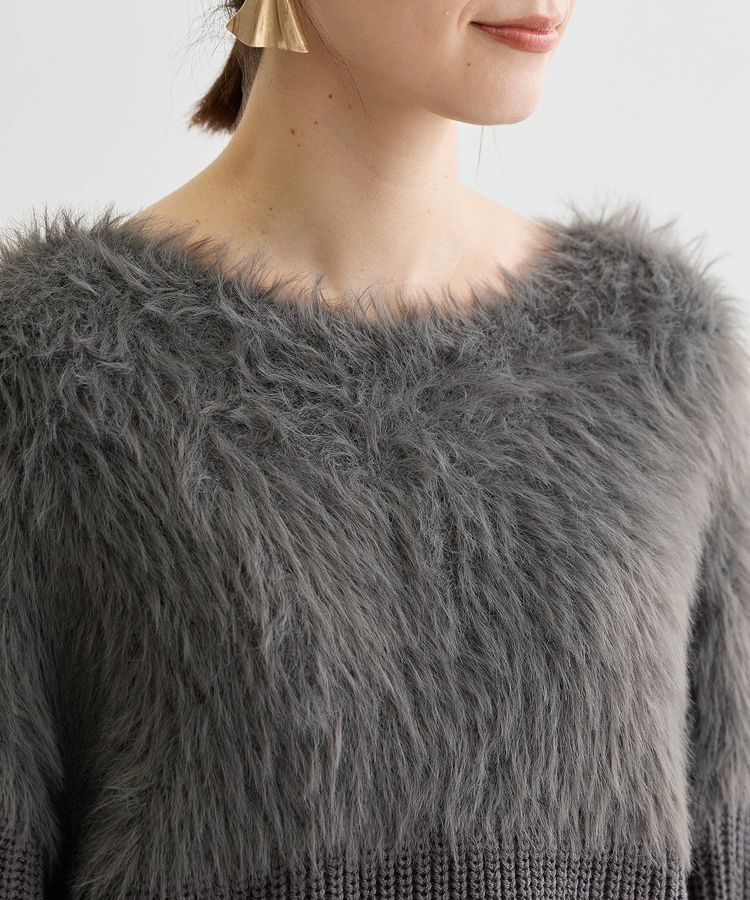 Green Parks「・Petit Fleur シャギーキリカエニット」|ニット・セーター|