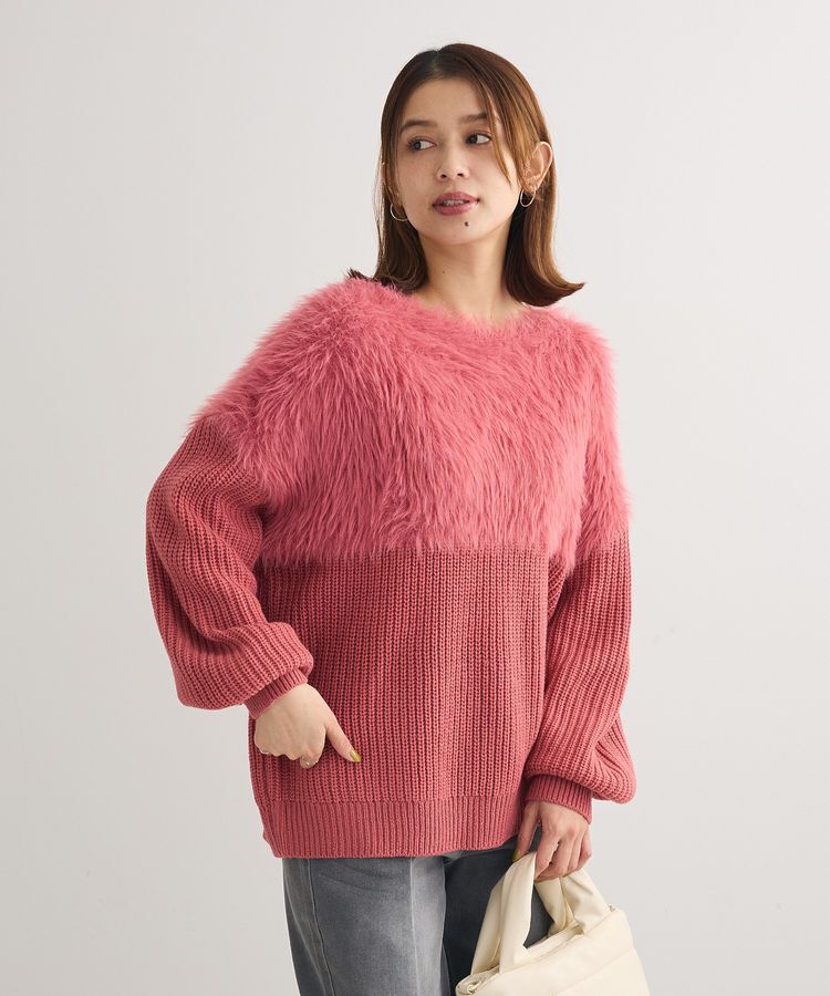 Green Parks「・Petit Fleur シャギーキリカエニット」|ニット・セーター|