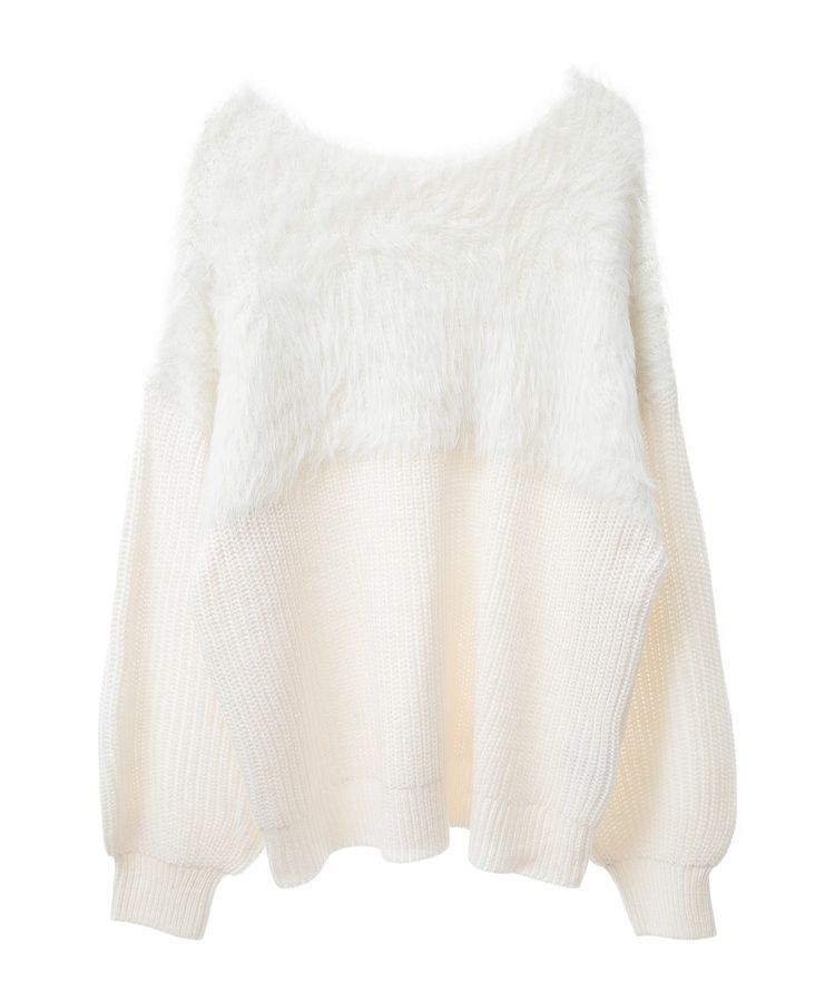 Green Parks「・Petit Fleur シャギーキリカエニット」|ニット・セーター|