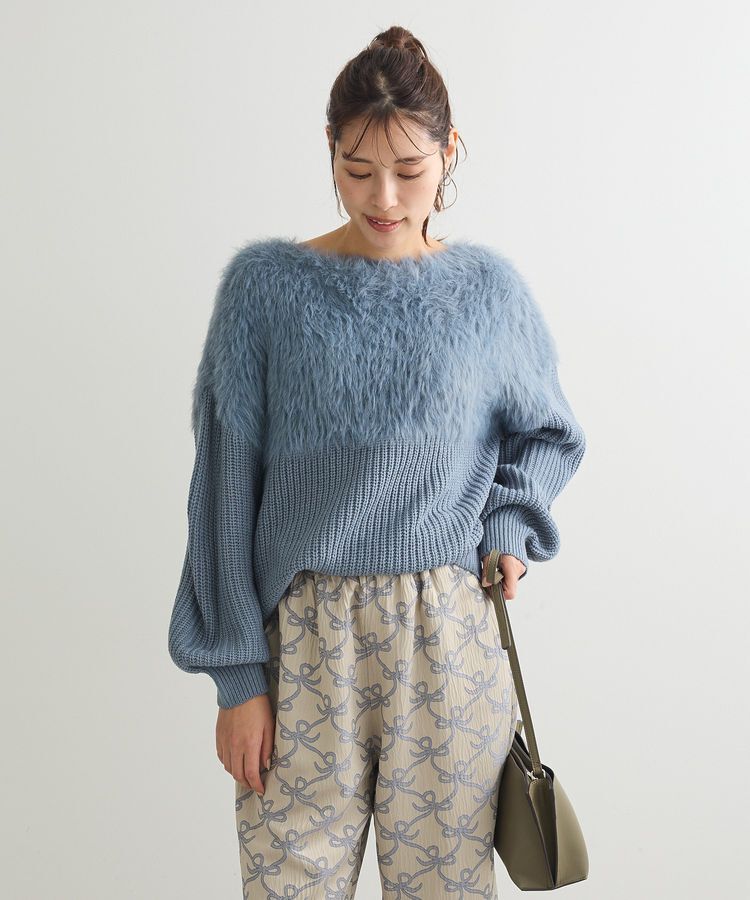 Green Parks「・Petit Fleur シャギーキリカエニット」|ニット・セーター|