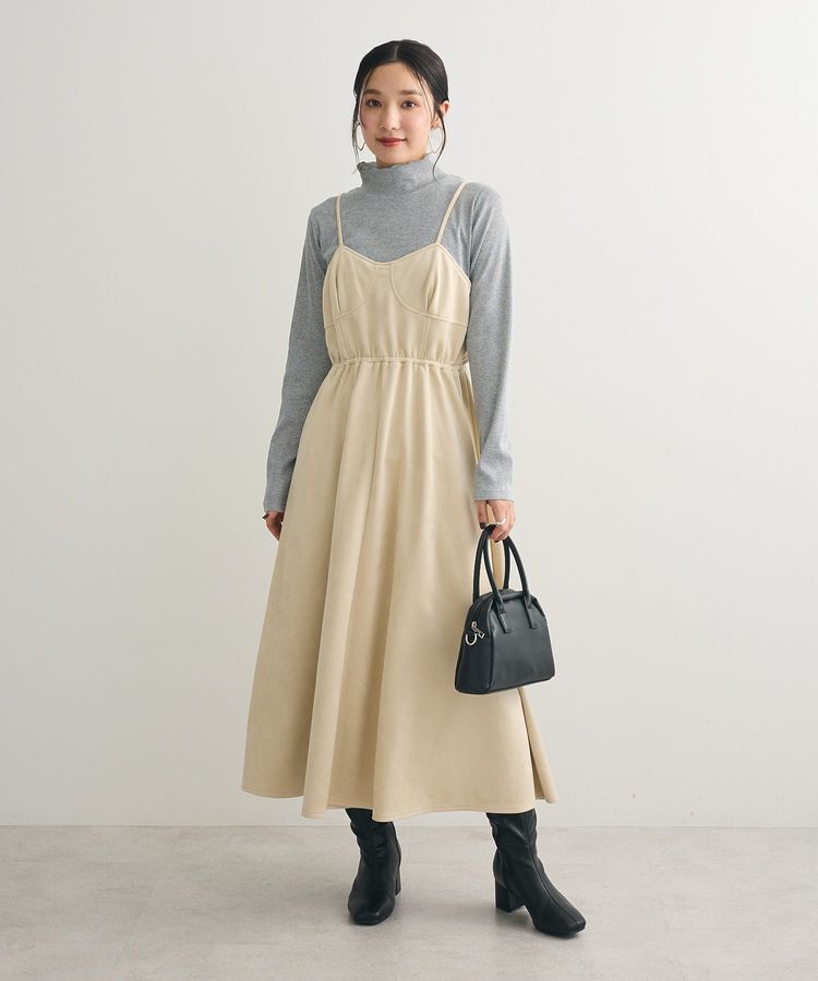 Green Parks「・SUGAR SPOON スエードポンチキャミワンピ」|ワンピース|