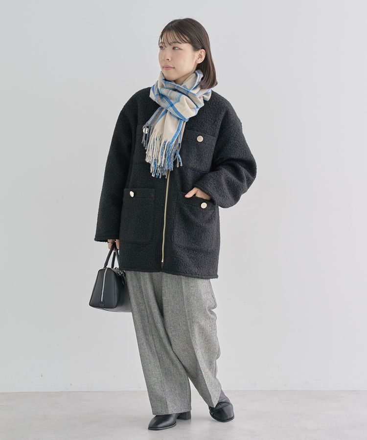 Green Parks「カシミヤライクチェックストール」|ストール|