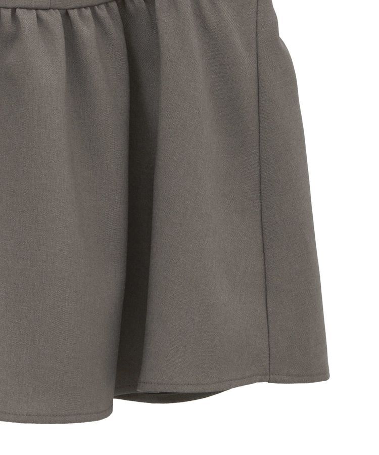 Green Parks「麻調ペプラムzipベスト」|ベスト・ジレ|