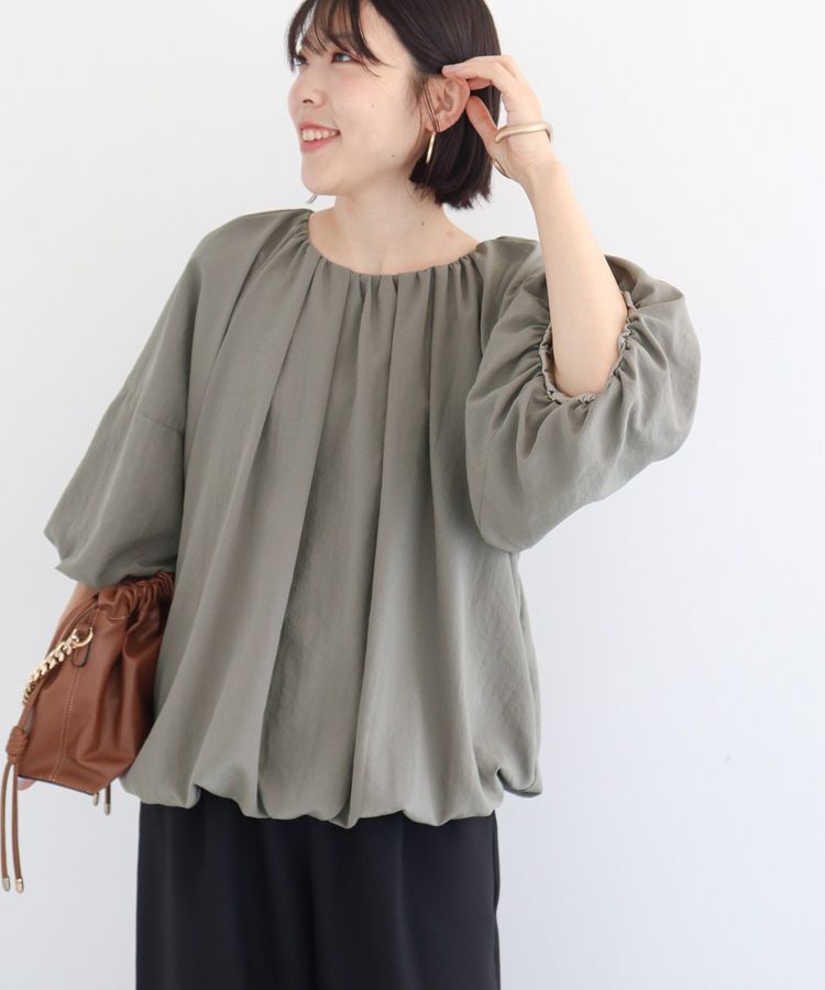 Green Parks「・ELENCARE DUE バルーンブラウス」|シャツ・ブラウス|Gray