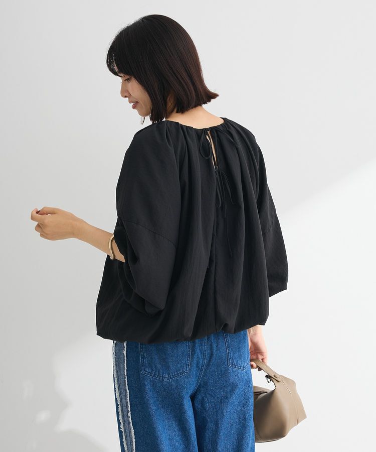 Green Parks「・ELENCARE DUE バルーンブラウス」|シャツ・ブラウス|Black