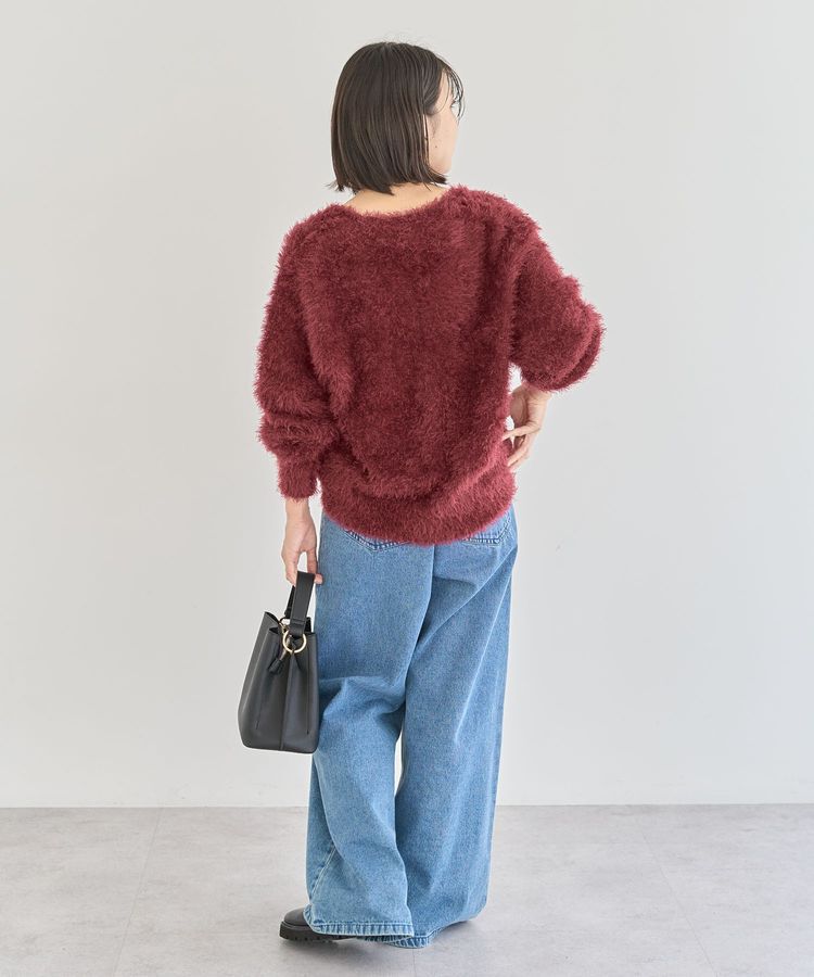 Green Parks「シャギーVネックカーディガン」|カーディガン|