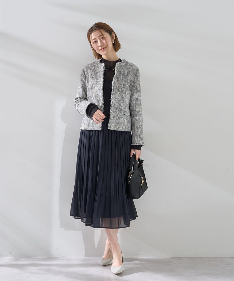 YECCA VECCA「プリーツシフォンスカート」|スカート|